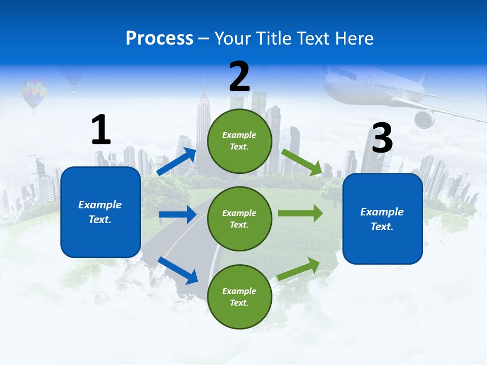 Cloud Architecture Window PowerPoint Template