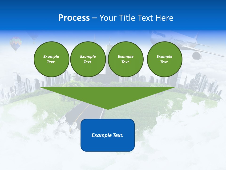 Cloud Architecture Window PowerPoint Template