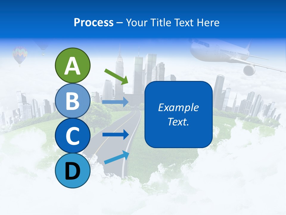 Cloud Architecture Window PowerPoint Template