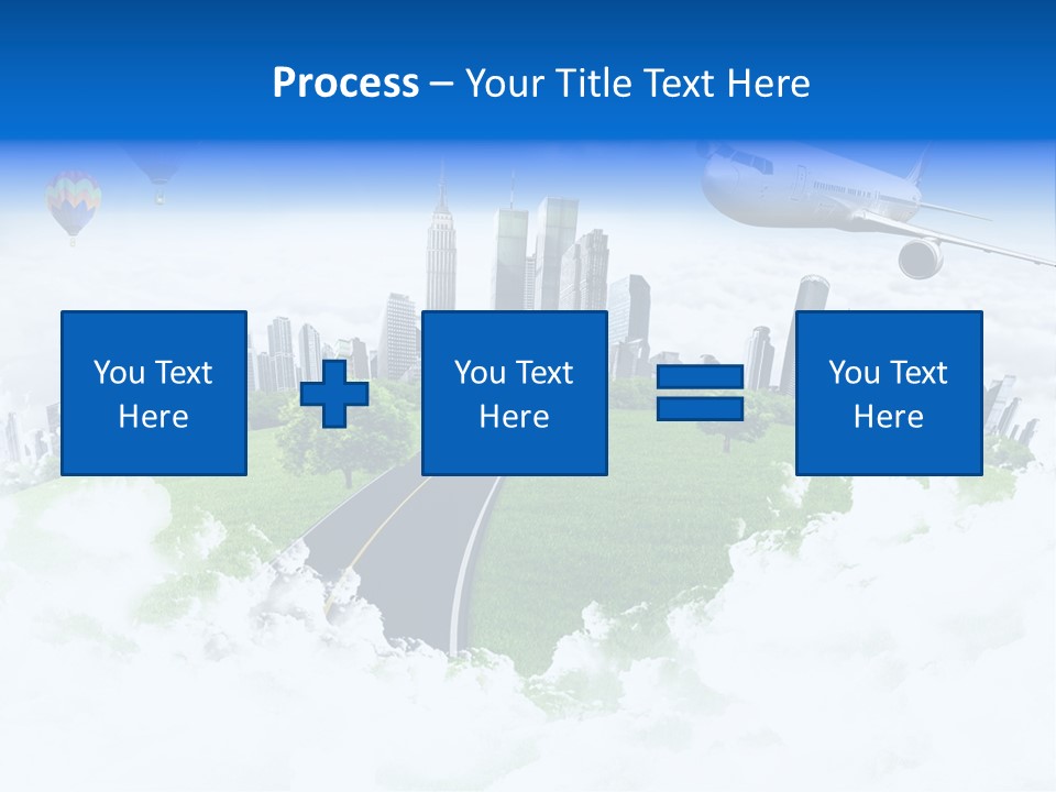 Cloud Architecture Window PowerPoint Template
