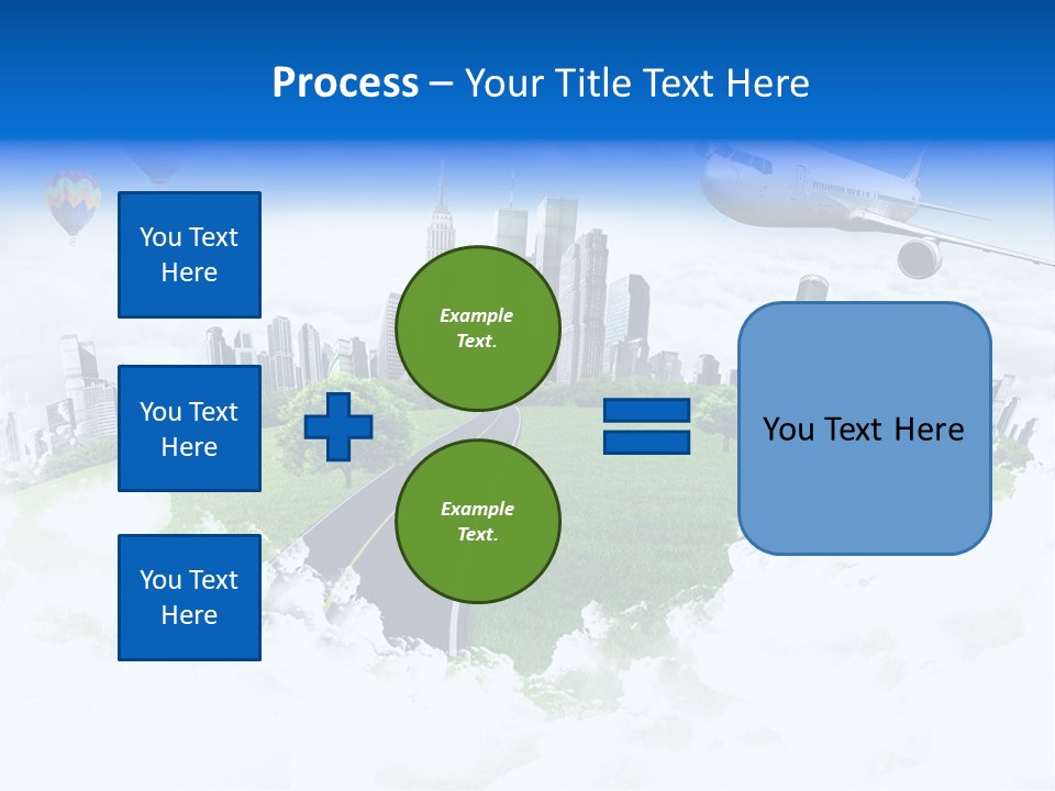 Cloud Architecture Window PowerPoint Template