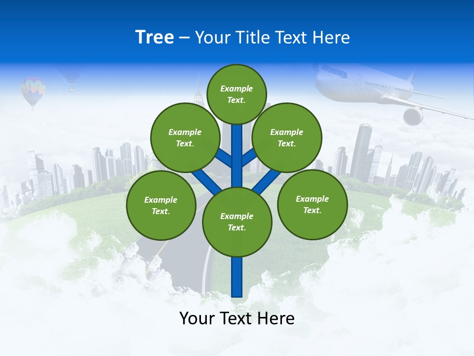 Cloud Architecture Window PowerPoint Template