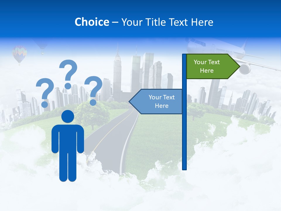 Cloud Architecture Window PowerPoint Template