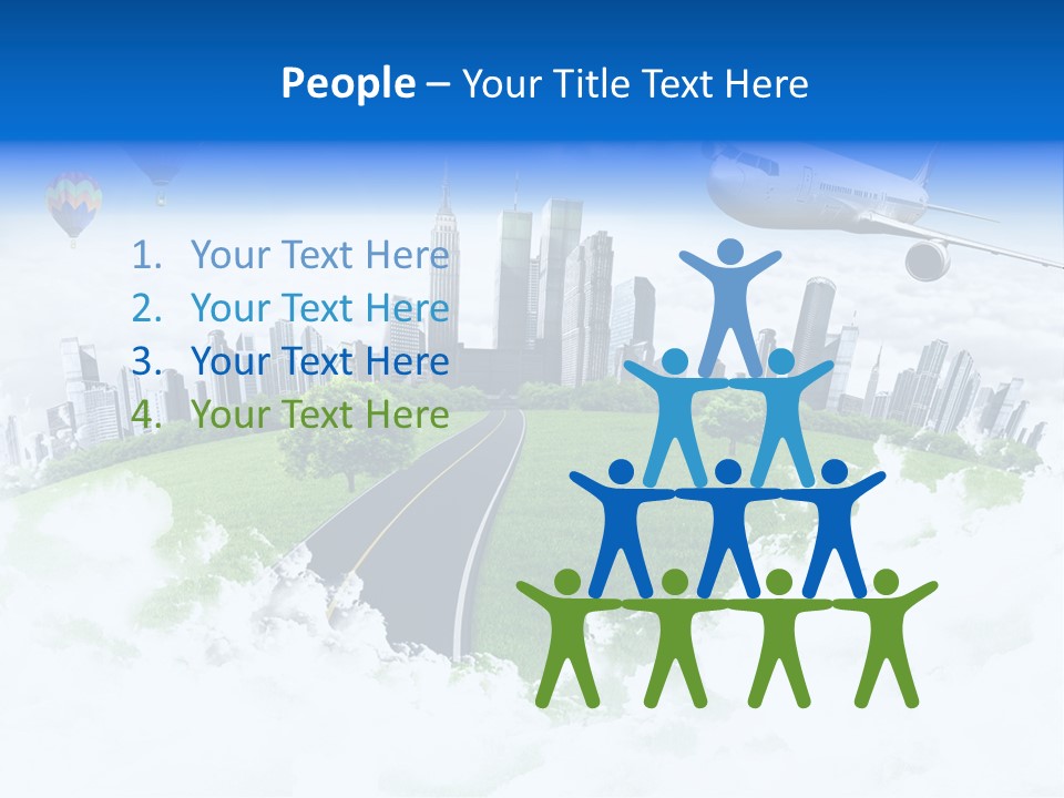 Cloud Architecture Window PowerPoint Template