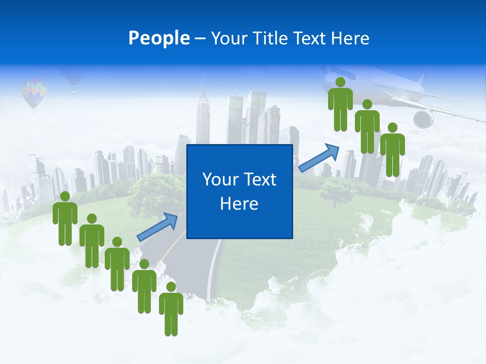 Cloud Architecture Window PowerPoint Template