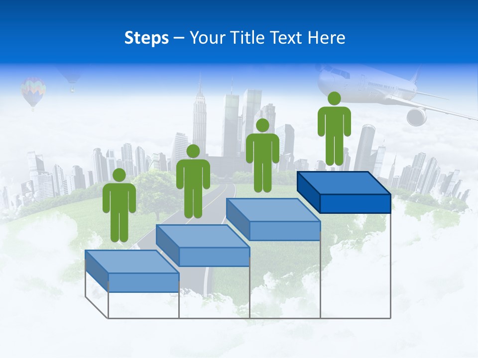 Cloud Architecture Window PowerPoint Template