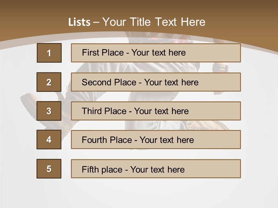 Color Aerobics Moving PowerPoint Template