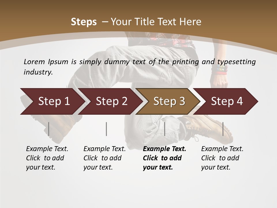 Color Aerobics Moving PowerPoint Template