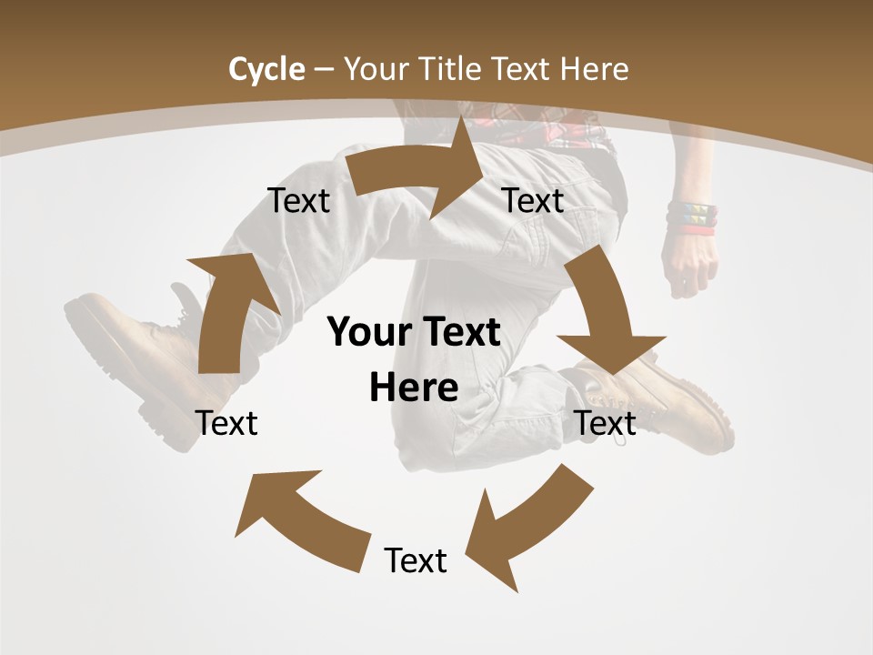Color Aerobics Moving PowerPoint Template
