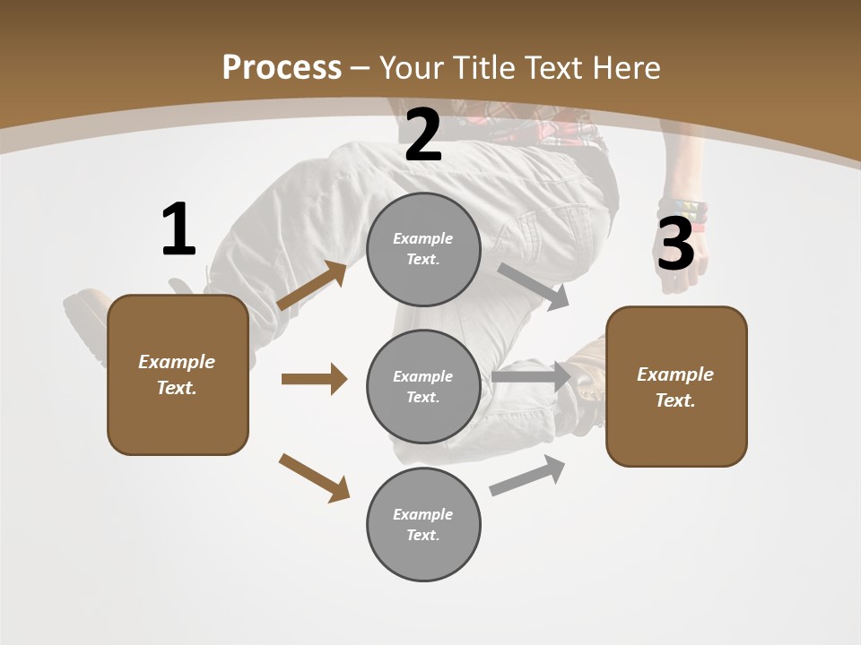 Color Aerobics Moving PowerPoint Template