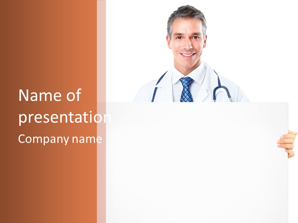 Pharmacist Man Medicine PowerPoint Template