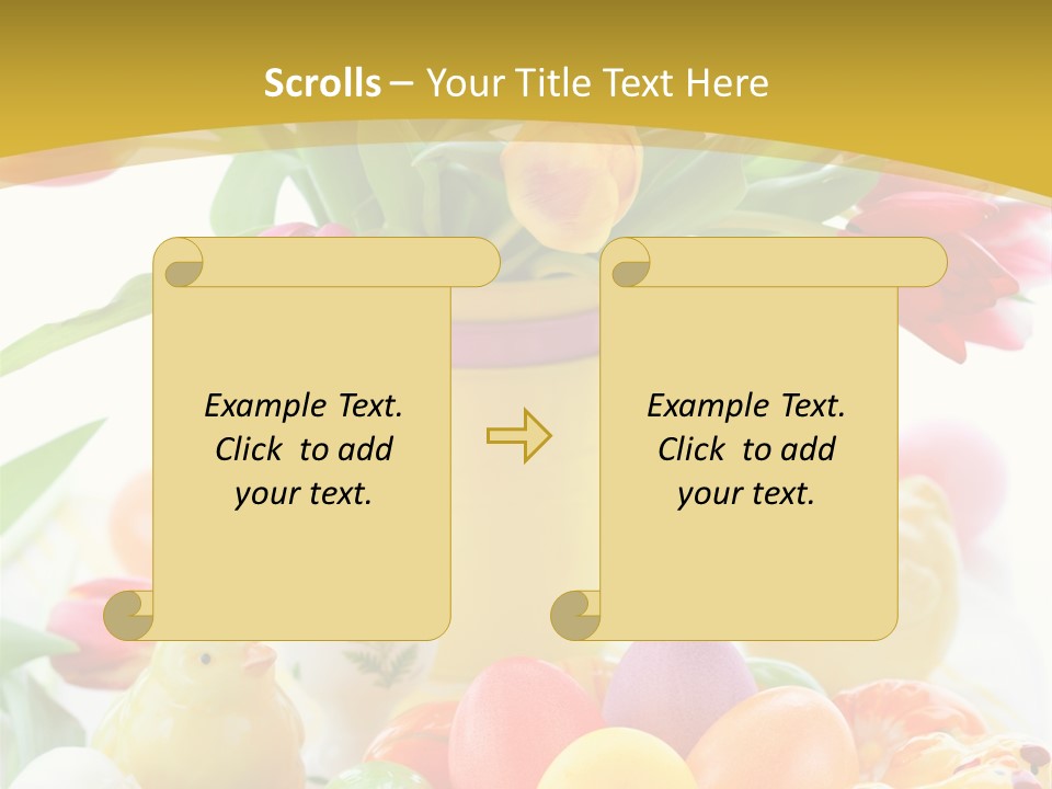 White Food Purple PowerPoint Template