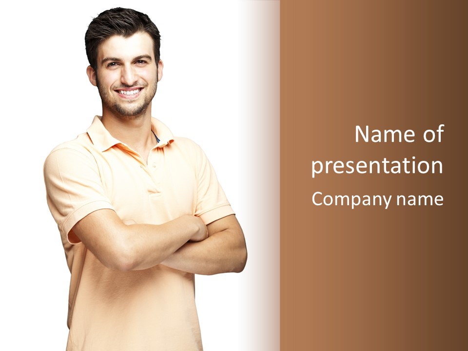 Friendly  Person PowerPoint Template
