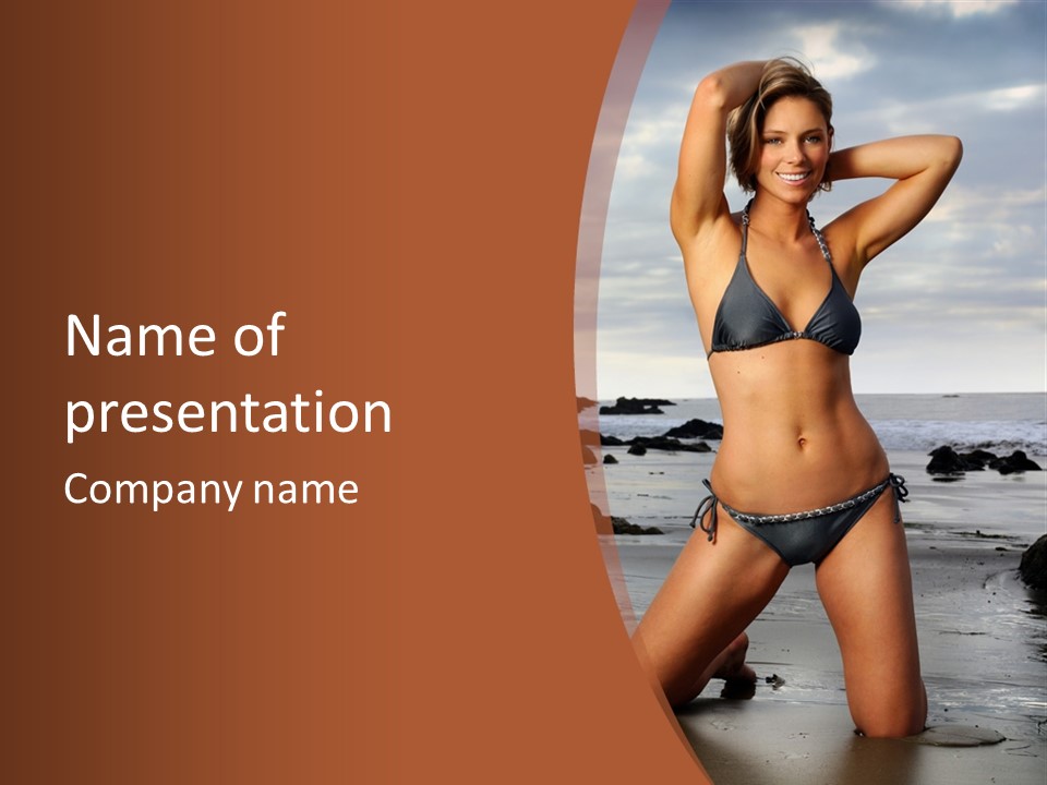 Flirt Sexy Erotic PowerPoint Template