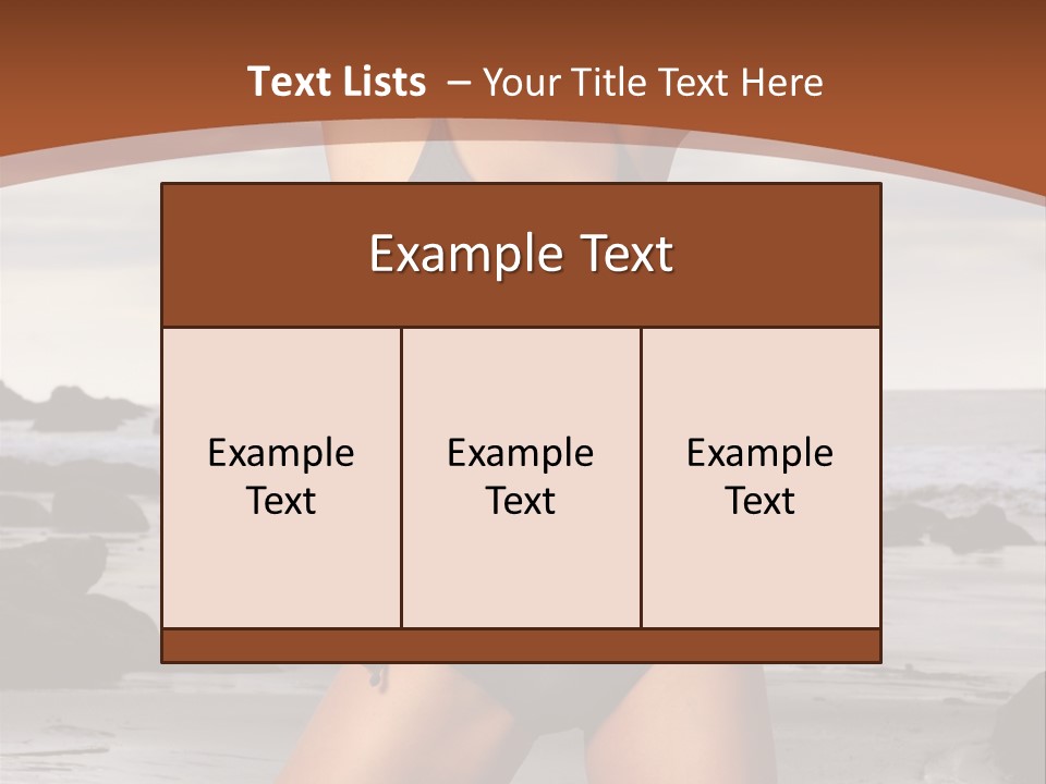 Flirt Sexy Erotic PowerPoint Template