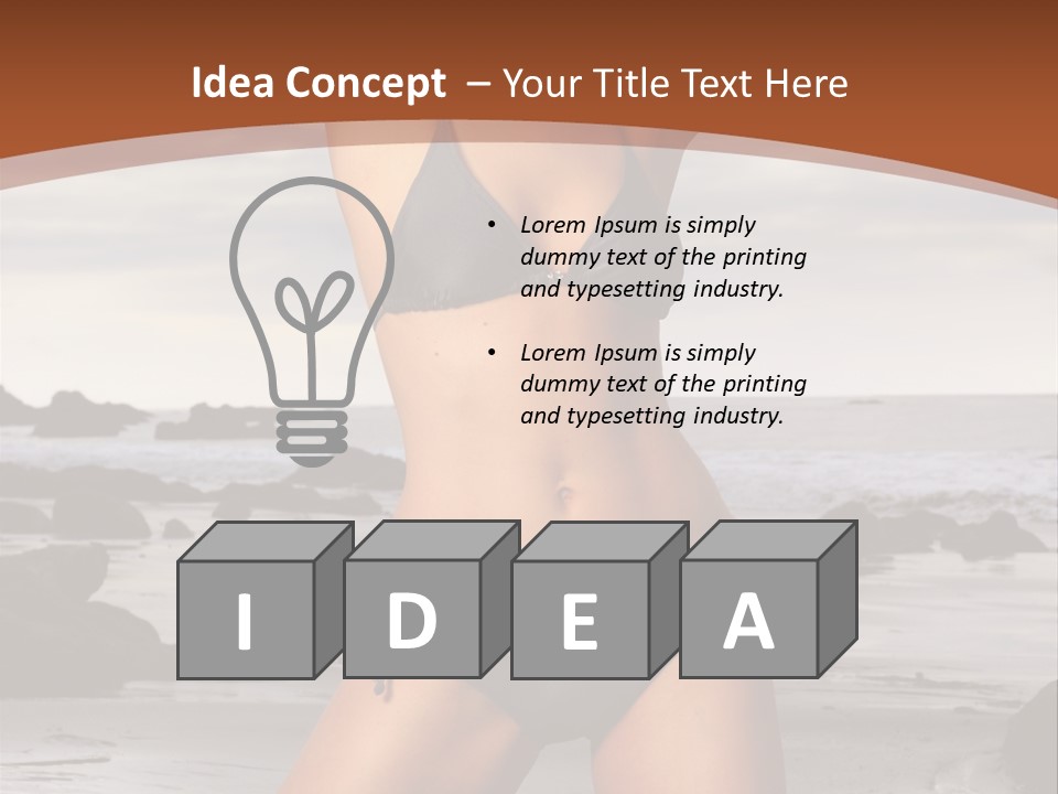 Flirt Sexy Erotic PowerPoint Template