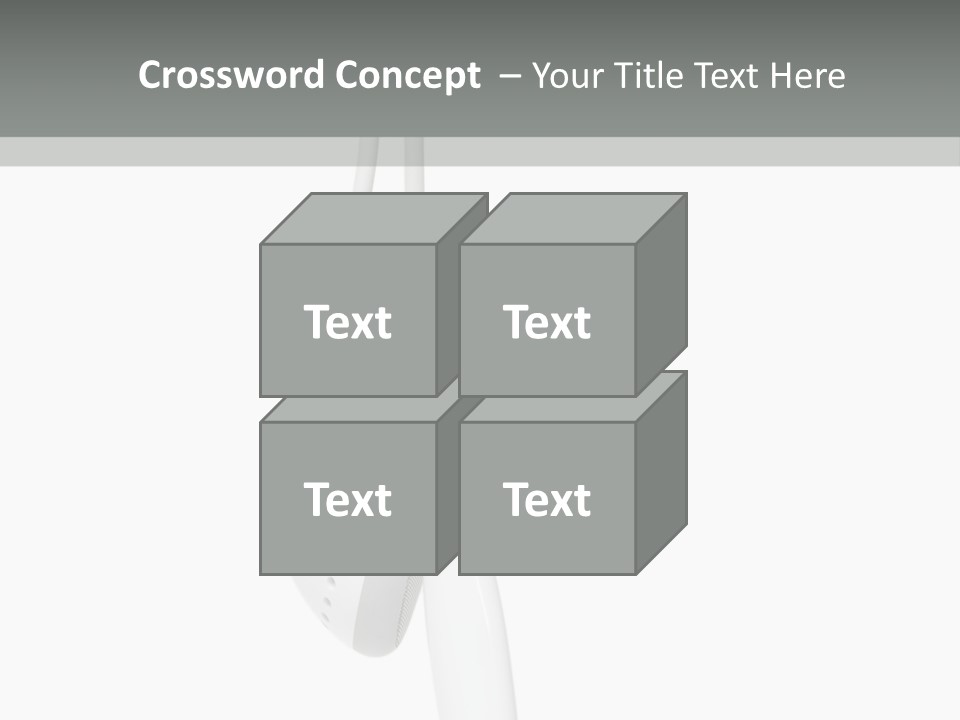 Entertainment Device Ear Bud PowerPoint Template