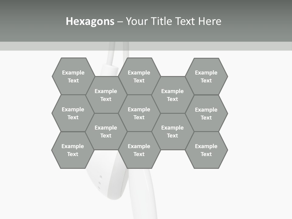 Entertainment Device Ear Bud PowerPoint Template