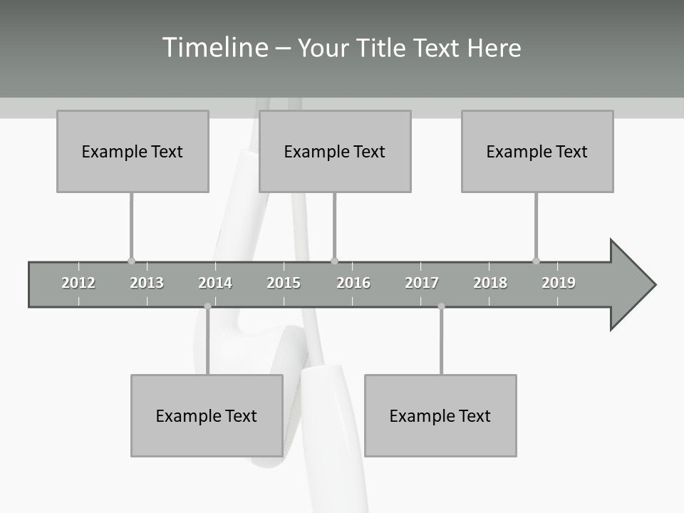 Entertainment Device Ear Bud PowerPoint Template