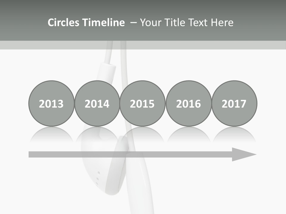 Entertainment Device Ear Bud PowerPoint Template