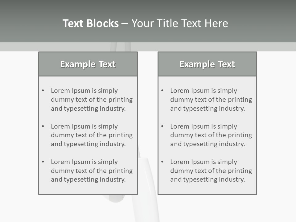 Entertainment Device Ear Bud PowerPoint Template