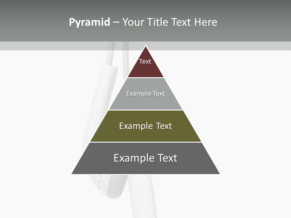 Entertainment Device Ear Bud PowerPoint Template