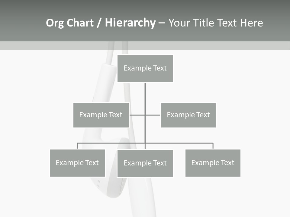 Entertainment Device Ear Bud PowerPoint Template