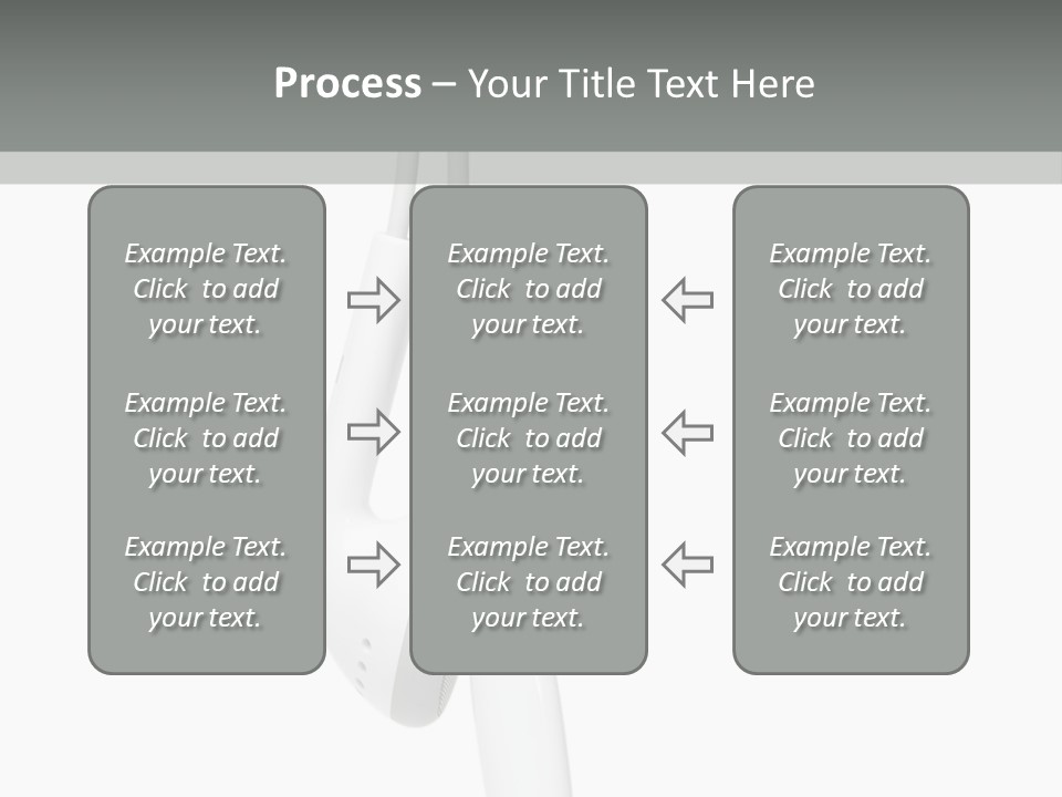 Entertainment Device Ear Bud PowerPoint Template
