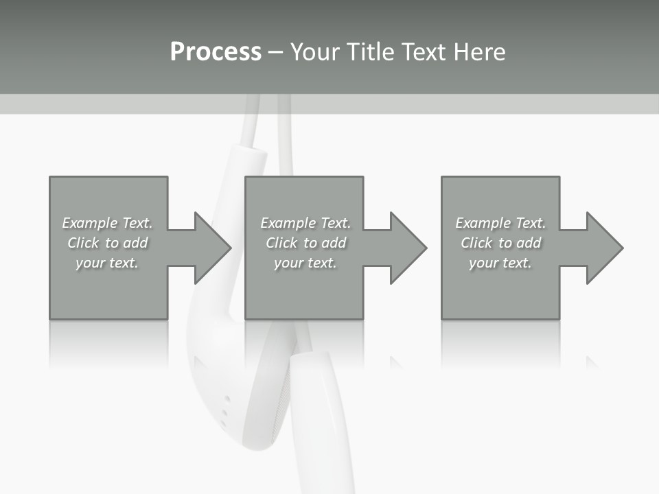 Entertainment Device Ear Bud PowerPoint Template