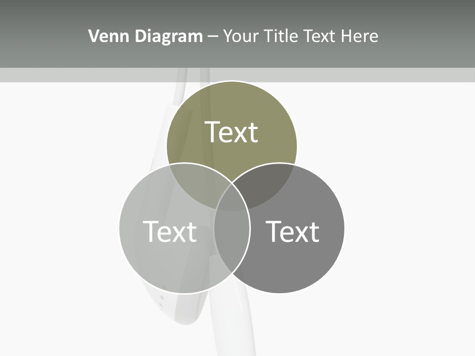 Entertainment Device Ear Bud PowerPoint Template