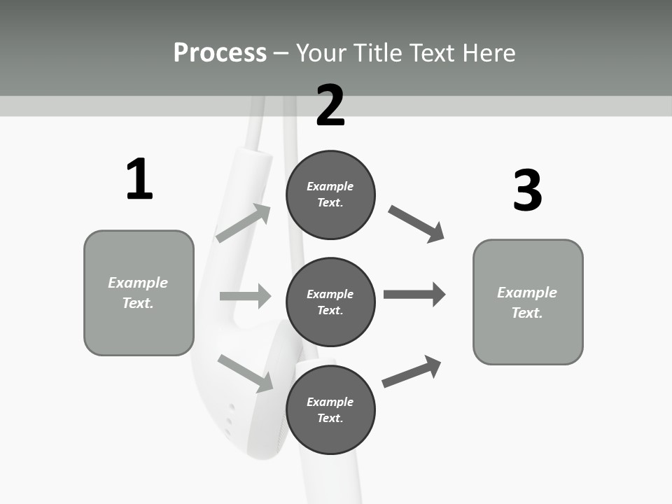 Entertainment Device Ear Bud PowerPoint Template