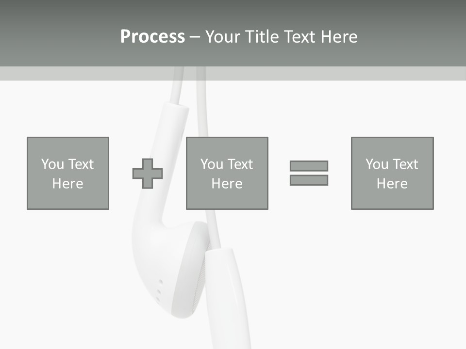 Entertainment Device Ear Bud PowerPoint Template