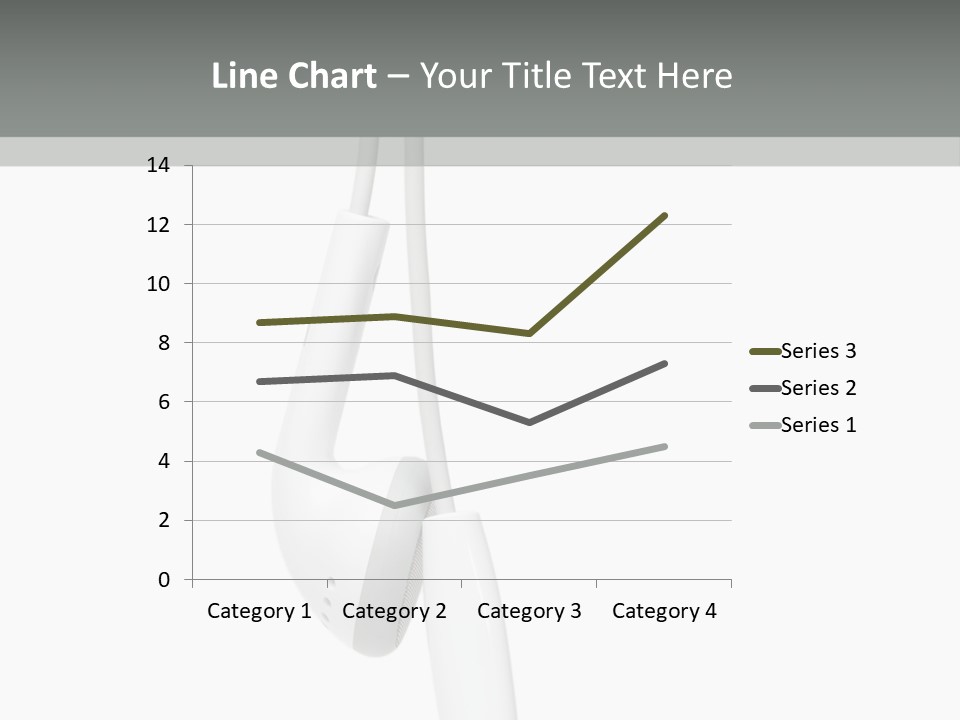 Entertainment Device Ear Bud PowerPoint Template