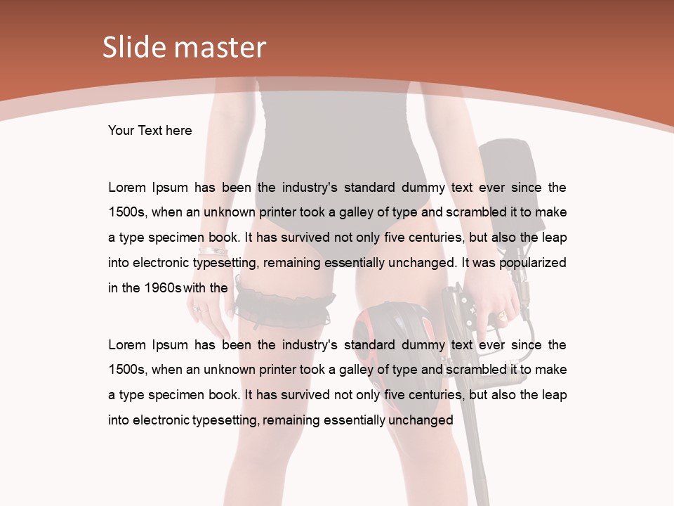 Sexy Handle Waist PowerPoint Template