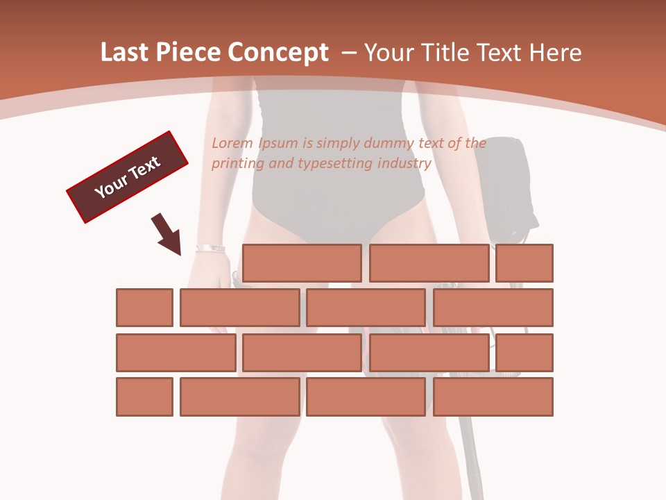 Sexy Handle Waist PowerPoint Template