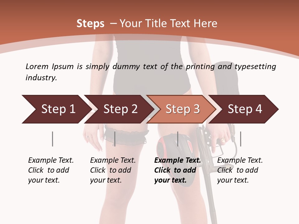Sexy Handle Waist PowerPoint Template