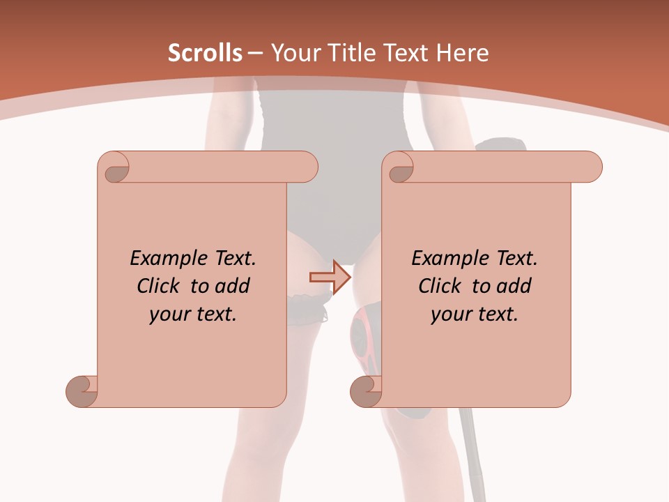 Sexy Handle Waist PowerPoint Template