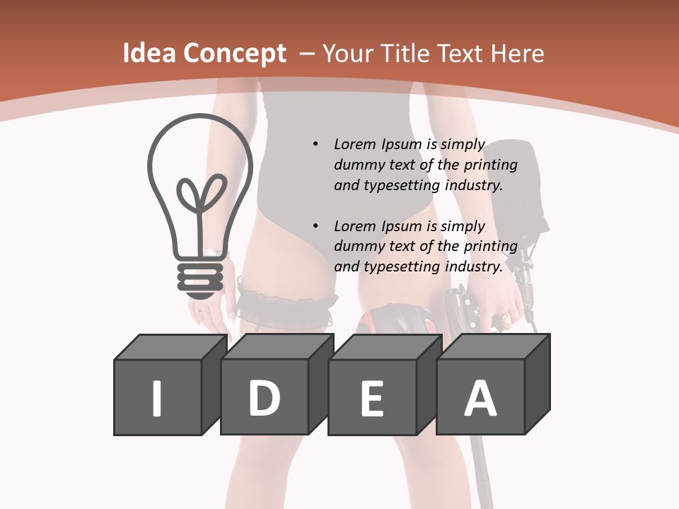 Sexy Handle Waist PowerPoint Template