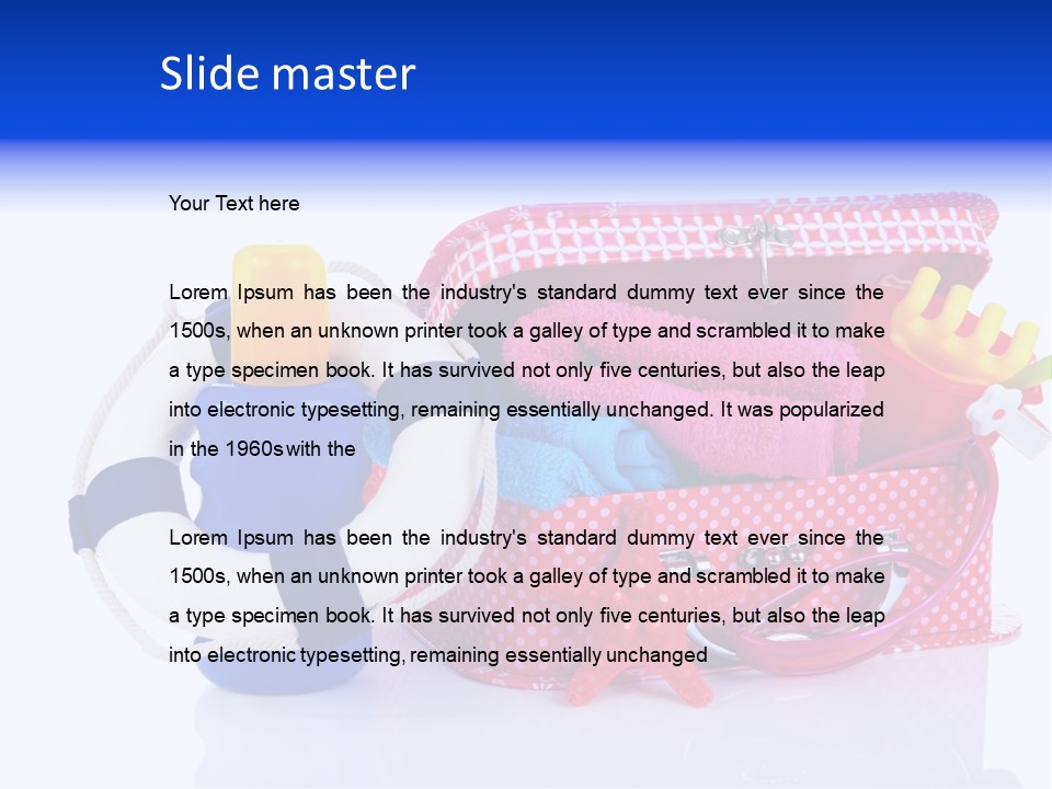 Retro Trip Sunscreen PowerPoint Template