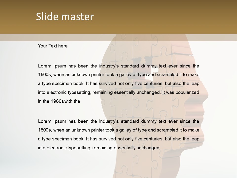 Pattern Cognitive Solution PowerPoint Template