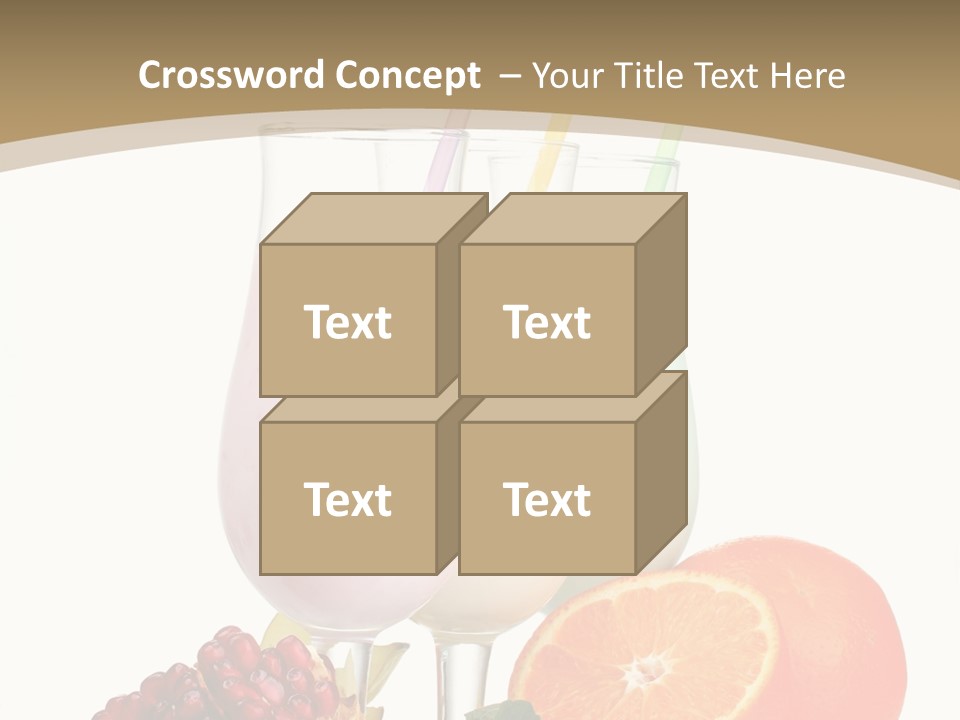 Frozen Straw Protein PowerPoint Template