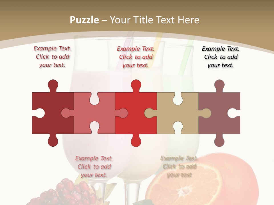 Frozen Straw Protein PowerPoint Template