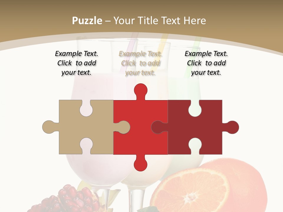 Frozen Straw Protein PowerPoint Template