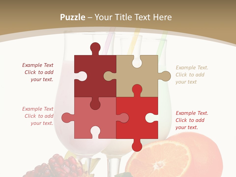 Frozen Straw Protein PowerPoint Template