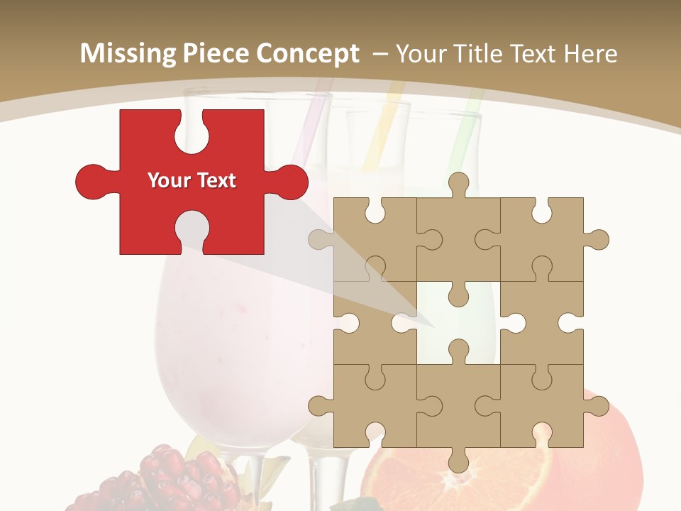 Frozen Straw Protein PowerPoint Template