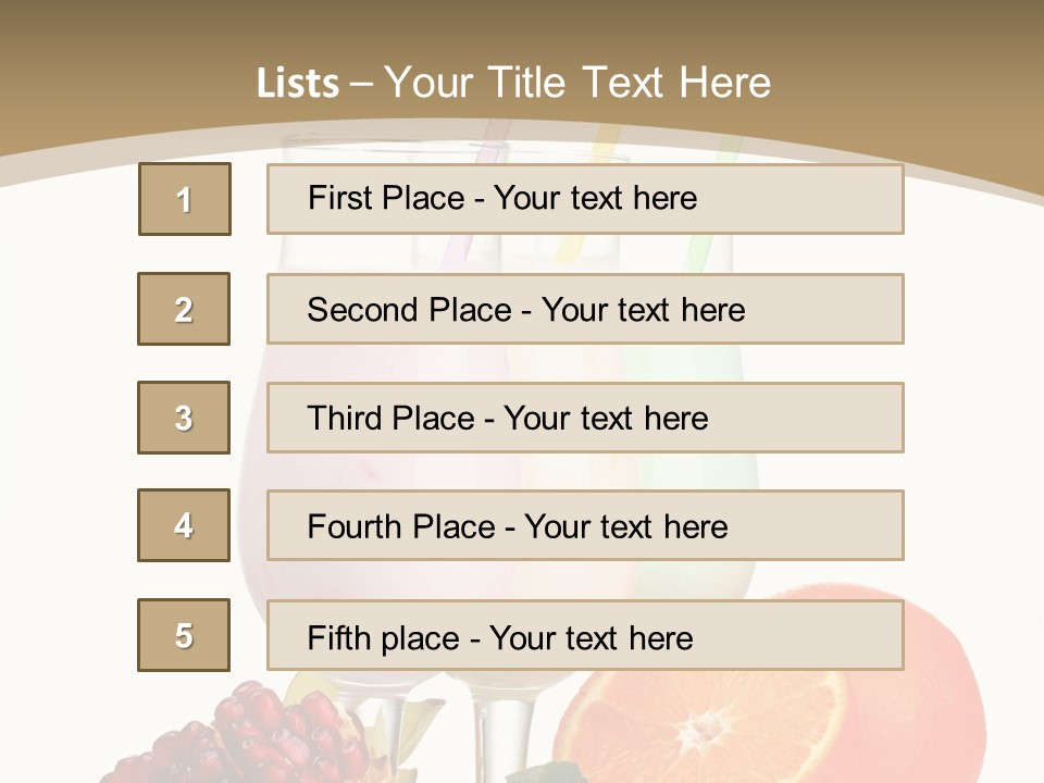 Frozen Straw Protein PowerPoint Template