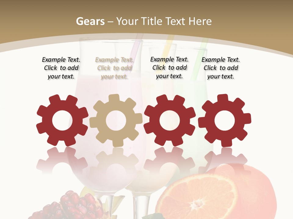 Frozen Straw Protein PowerPoint Template