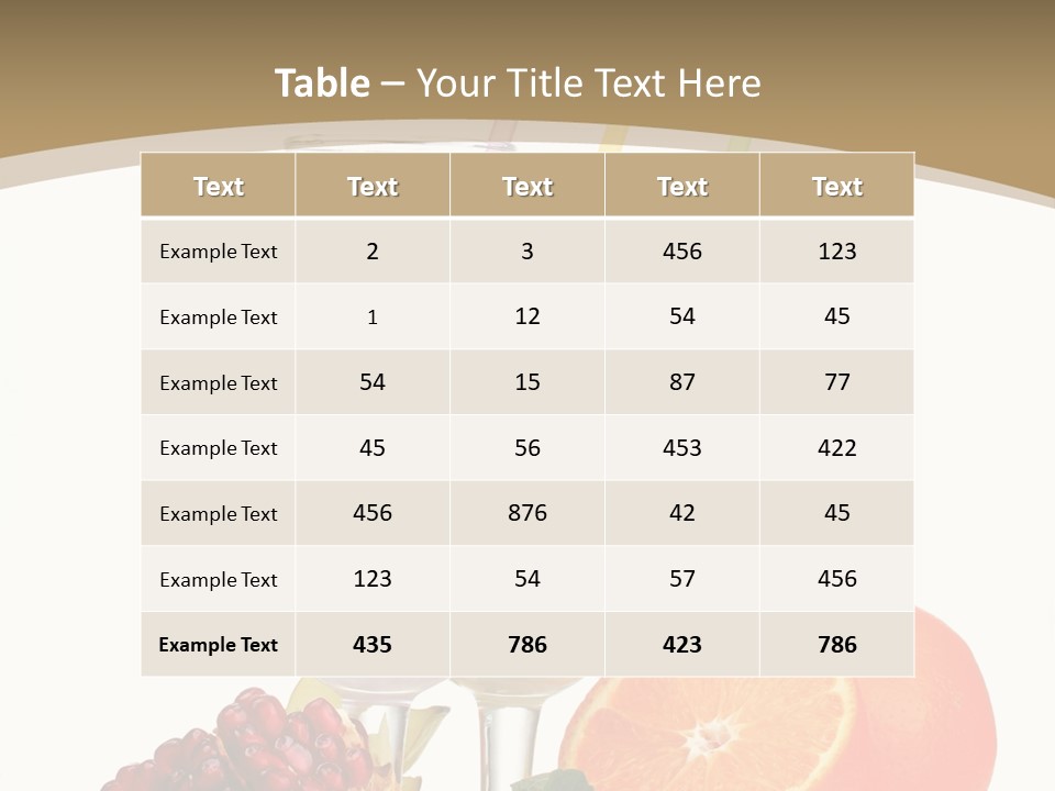 Frozen Straw Protein PowerPoint Template