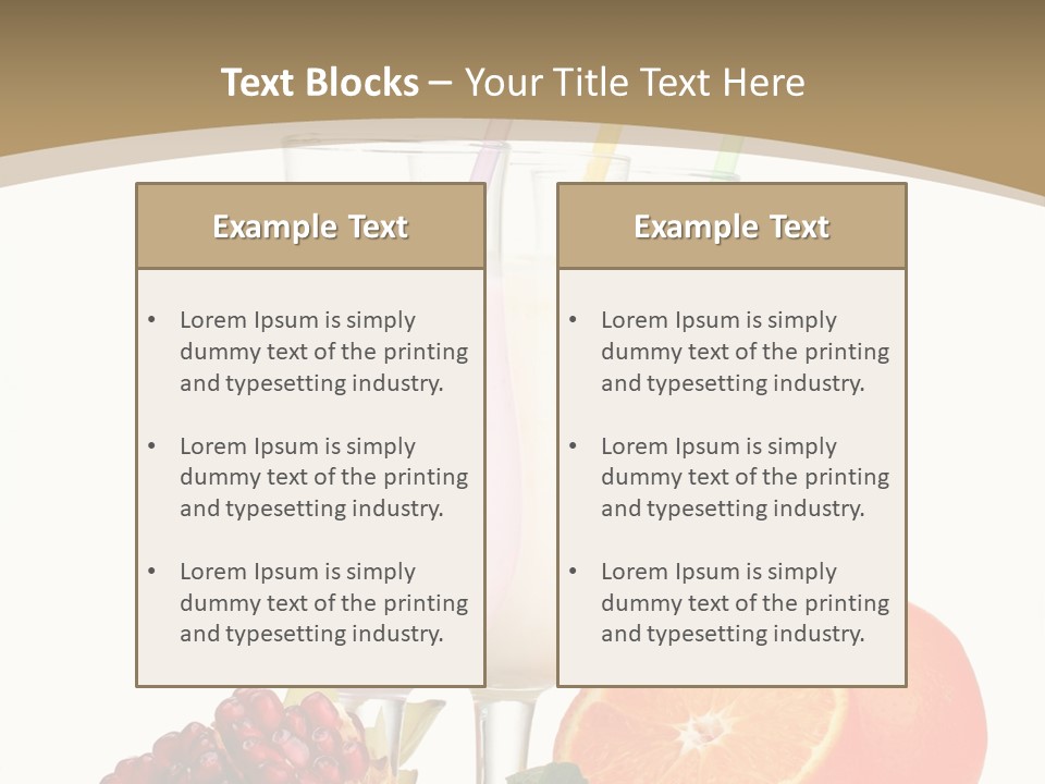 Frozen Straw Protein PowerPoint Template