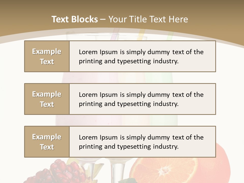 Frozen Straw Protein PowerPoint Template